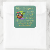 18e verjaardagsfeestgeschenken vierkante sticker (Tas)