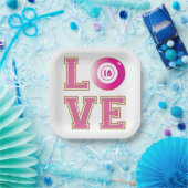 18e verjaardagsfeestje bingospeler papieren bordje (Feest)