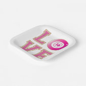 18e verjaardagsfeestje bingospeler papieren bordje (Gebogen)