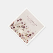 18e verjaardagsfeestje pompoen Wildflower Custom Servet (Hoek)