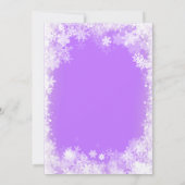 18e verjaardagsfeestje Winter Wonderland Sneeuwvlo Kaart (Achterkant)