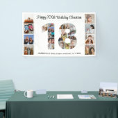 18e verjaardagsfeestnummer 18 fotocollage spandoek (Beurs)