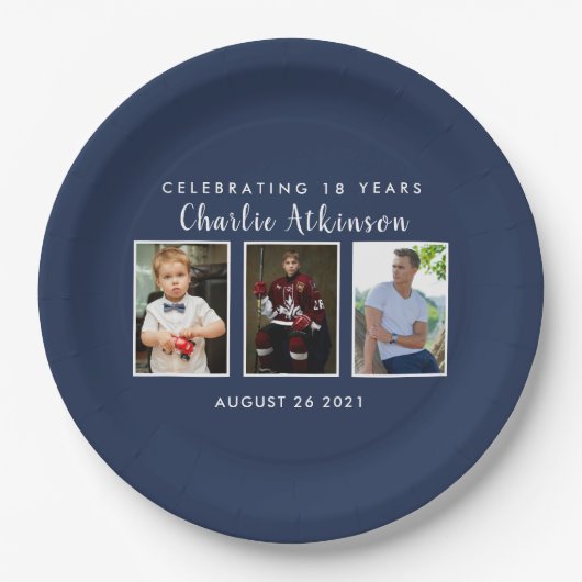 18e verjaardagsfoto, bord (Voorkant)