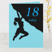 18e verjaardagskaart kaart (Gele Bloem)