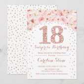 18e Verrassingsverjaardagsfeestje - White Rose Gol Kaart (Voorkant / Achterkant)