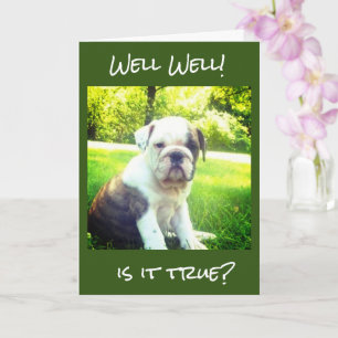 **18e VIRTHDAY** BULLDOG WENST VOOR U! Kaart