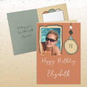 18e voeg naamfoto toe om het even welke leeftijd o kaart