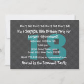 18e ZUIVERE DAG Moderne Blauwgroen Kool W609 Kaart (Achterkant)