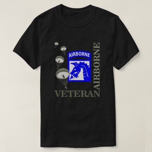 18th Airborne Corps Veteran Paratrooper Veterans D T-shirt (Design voorkant)