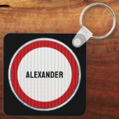 18th Birthday ANY AGE Speed Limit Sign Sleutelhanger (Achterkant)