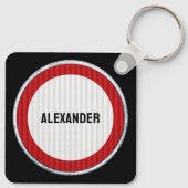 18th Birthday ANY AGE Speed Limit Sign Sleutelhanger (Achterkant)