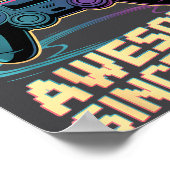 18th Birthday Boy Gift Level 18 Gamer 2008 18 Year Poster (Hoek)