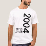 18Th Birthday Boy Girl 18 Years 2004 Funny Gift T-shirt<br><div class="desc">This funny birthday outfit is a fun 18th birthday gift for boys and girls with vintage 2004. Great birthday gift for teens who are 18 years old. Cool saying as a gift idea for the 18th Birthday Party This fun 2004 saying is a fun gift for teens who celebrate their...</div>