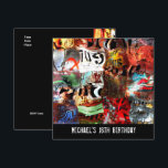 18th Birthday Boys Mannen Street Art Abstract A3 Kaart<br><div class="desc">18th Birthday Boys Mannen Street Art Abstracte A3 Grunge Print Party uitnodigingen voor verjaardag</div>