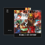 18th Birthday Boys Mannen Street Art Abstract A3 Kaart<br><div class="desc">18th Birthday Boys Mannen Street Art Abstracte A3 Grunge Print Party uitnodigingen voor verjaardag</div>