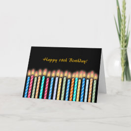 18th Birthday Candles Kaart Aanpassen