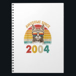 18Th Birthday Gift For A Cat Lover Sunset Awesome Notitieboek<br><div class="desc">Th Birthday Gift For A Cat Lover Sunset Awesome Since 2004</div>
