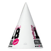 18th birthday girl Partyhütchen, pink Kiss Feesthoedjes (Links)