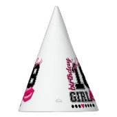 18th birthday girl Partyhütchen, pink Kiss Feesthoedjes (Rechts)