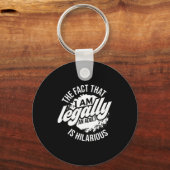 18th Birthday I'm Legally An Adult Is Hilarious Fu Sleutelhanger (Voorkant)