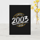 18th Birthday Limited Edition (2003) Kaart (Gele Bloem)