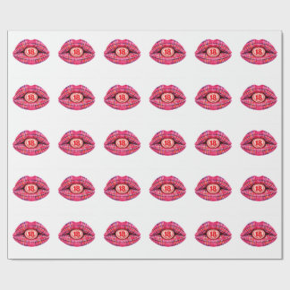 18th birthday part Scottish tartan scotland gift Cadeaupapier