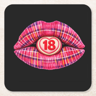 18th birthday part Scottish tartan scotland gift Kartonnen Onderzetters