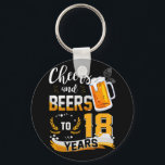 18th Birthday Party Cheers And Beers To 18 Years Sleutelhanger<br><div class="desc">Awesome tee Ideas People who born in 2004 Retro Vintage Classic Old School 18th Awesome tee Ideas for Men Women. 18 years old awesome vintage birthday. Complete happy birthday decorations .Your birthday party will be funny, awesome, epic & legendary. This funny drinking shirt makes a great tee for a sassy...</div>