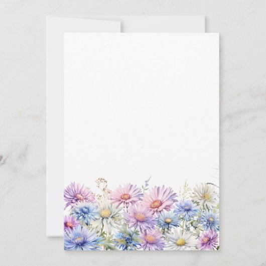 18th Birthday Party September Birth Month Flower  Kaart (Achterkant)