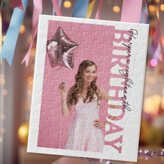 18th Birthday Photo college Party Legpuzzel