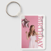 18th Birthday Photo college Party Sleutelhanger (Voorkant)