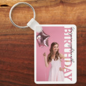 18th Birthday Photo college Party Sleutelhanger (Voorkant)