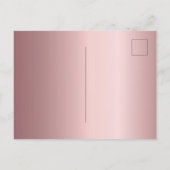 18th Birthday roze stoffige roos glitter roze luxe Uitnodiging Briefkaart (Achterkant)