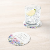 18th Birthday September Birth Flower Custom Kartonnen Onderzetters (Insitu)