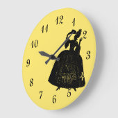18th Century Lady Silhouette Grote Klok (Hoek)