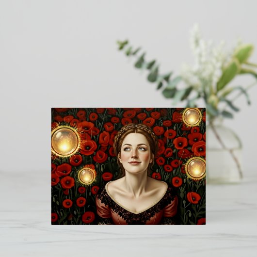 18th Century Light Orb - Folie Feestdagen Briefkaart (Staand Voorkant)