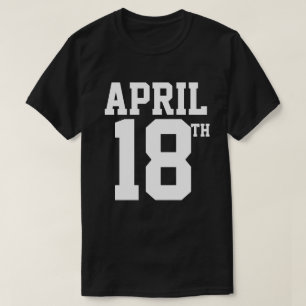 18TH de T-SHIRT van APRIL