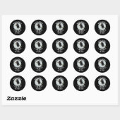 18Why Yes Actually I Can Drive A Stick Funny Witch Ronde Sticker (Vel)