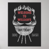 18x24 BBQ Welkomstbord & Poster op feestdag (Voorkant)