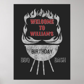 18x24 BBQ Welkomstbord & Poster op feestdag