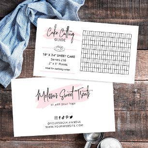 18x24 Blad Cake Snijgids 2x1 Bruiloft Portie Informatiekaartje