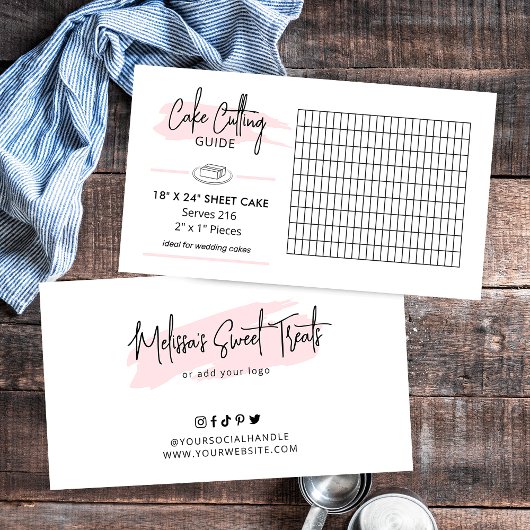 18x24 Blad Cake Snijgids 2x1 Bruiloft Portie Informatiekaartje