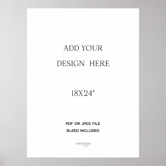 18x24" Poster Afdruk (Voorkant)