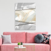 18x24" Sandy Tornado Trend Abstracte Kunst Beige Canvas Afdruk (Insitu (Woonkamer))