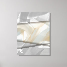 18x24" Sandy Tornado Trend Abstracte Kunst Beige Canvas Afdruk