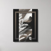 18x24"Terra’s Tender Whisper Abstract Brown Flower Canvas Afdruk (Voorkant)