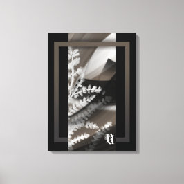 18x24"Terra’s Tender Whisper Abstract Brown Flower Canvas Afdruk