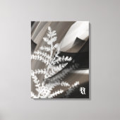 18x24"Terra’s Tender Whisper Abstract Brown Flower Canvas Afdruk (Voorkant)