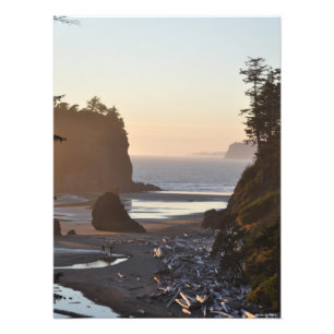 18x24Ruby Beach on the Pacific Ocean Foto Afdruk