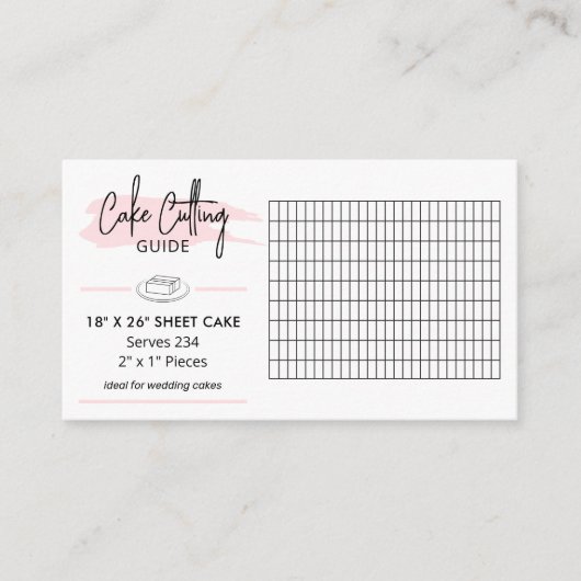 18x26 Bladtaart Snijinstructies 2x1 porties Informatiekaartje (Voorkant)